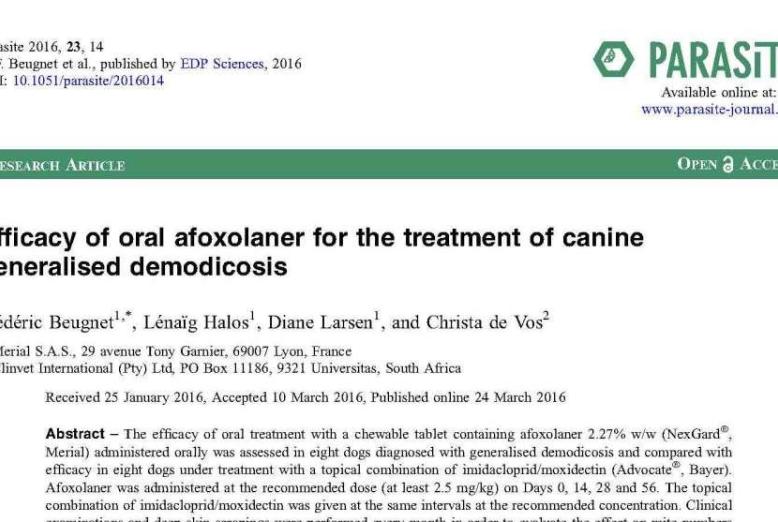 Beugnet-Afoxolaner-parasite160008_