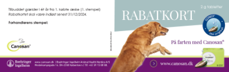 Canosan hund rabatkort