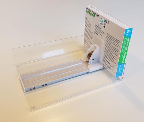 Produkt display med pusher spring