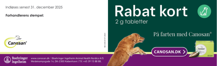 Canosan Hund rabatkort KAMPAGNE