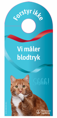 Stille, vi måler blodtryk - Dørhænger